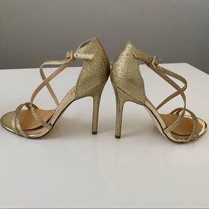Ivanka Trump • Duchess 2 Strappy Gold Stiletto Sandals